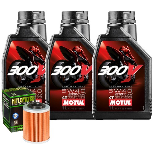 Kit tagliando olio motul 300v - olio,