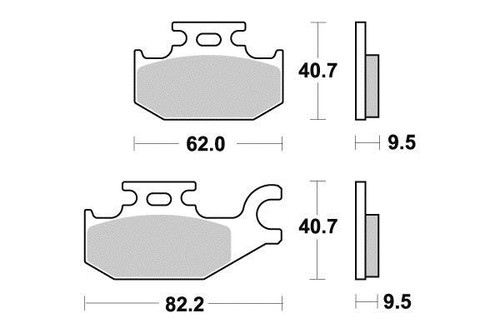Pastiglie freno r90 - pastiglie,