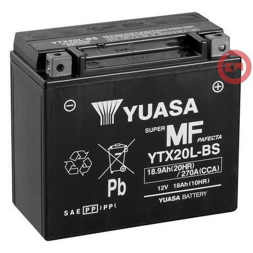 Batteria yuasa ytx20l 18ah - ytx20l-bs,